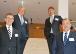 von links: Dr. Bernd Scherer, Dr. Heribert Reiter, Christian Dreyer, Anthony van der Ley.