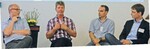 Die Fachleute in der Diskussion, (v.l.n.r.) Dr. Hans-Peter Römer, Georg Hanka, Dr. Grégoire Hummel und Dominik Bretz; führen
viele Klimacomputer wirklich ein Schattendasein im Betrieb?