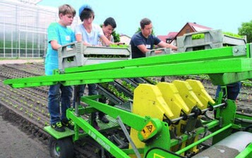 Realschler lernten im Betrieb Haubner den Grtnerberuf kennen.