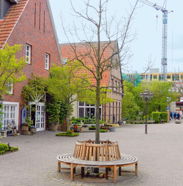 Idylle pur, im Hintergrund das neue
Groprojekt auf dem Hof der Familie
Grothues-Potthoff