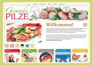 (BDC/GMH) Seit Anfang Juli präsentiert sich unter der Internetadresse www.gesunde-pilze.de ein neues,
innovatives Service- und Informationsportal für Champignons und Kulturpilze. Mit dem Startschuss des
neuen Online-Angebots hat der Bund Deutscher Champignon- und Kulturpilzanbauer (BDC) e.V. das zentrale
Element seiner Kampagne zur Image- und Absatzförderung von deutschen Speisepilzen wie geplant
umgesetzt. Die neue Internetseite des BDC richtet sich mit ihren vielfältigen Inhalten an den Konsumenten.