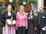 „Tradition, Zukunft Nachhaltigkeit – Ihr
Knoblauchsland“ – sie stehen dahinter:(
v.l.n.r.) Birgit Kretschmann, Renate
Höfler,
Käthe Völkel und Gerhard Völkel.