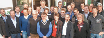 Die Teilnehmer der 2. Selbstvermarktertage und der 46. Grünberger Gemüsebautage in der
Bildungsstätte Gartenbau in Grünberg.