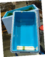 1 Kleine Thermoboxen für Mengen
bis zu10 kg Spargel von Firmenich