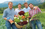 Gemüse vom Berg, (v. l. n. r.) Martin Haas, Clemens Lutz, Björn Rasmus und Christoph Appler