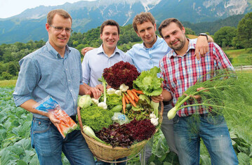Gemse vom Berg, (v. l. n. r.) Martin Haas, Clemens Lutz, Bjrn Rasmus und Christoph Appler