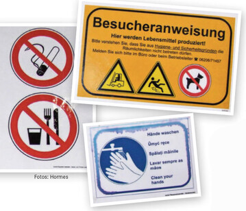 Schilder mit Anweisungen, die dauerhaft hngen, werden oft nicht mehr registriert.