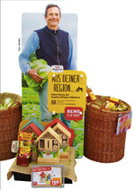 Lebensgroße Werbung für regionale Produkte spricht Verbraucher an