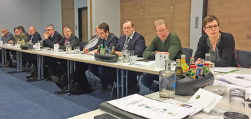 Mitglieder der Bundesfachgruppe bei der 170. Vorstandssitzung in Berlin.