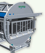 Rotierendes Kistenkippgerät für Karotten