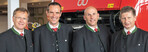 v.l.: Heinz Göttinger, Jörg Lechner, Gregor Dietachmayr, Dr. Markus Baldinger