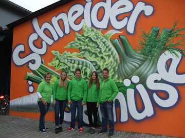 Familie Schneider, Nrnberg-Kraftshof. Von links: Ulrike, Katharina, Michael, Stefanie, Thomas Schneider