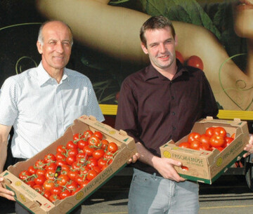 Franz Stefan Hautzinger (l.), Prsident der Burgenlndischen
Landwirtschaftskammer, und Martin Rieschl (r.), Anda
