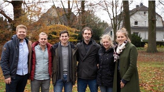 Die Organisatoren des Bundesstudierendentreffen (v. l.): Stephan Hlsmann, Andreas Theisen, Dominik Baum, Martin Braun, Henrike Albers und Inse Rosenbusch.
